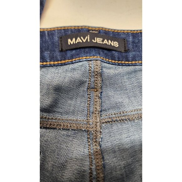 Mavi Mens Zach Jeans Mid-Rise Dark Wash Straight-Leg Denim Pants 36/32 - Picture 9 of 12